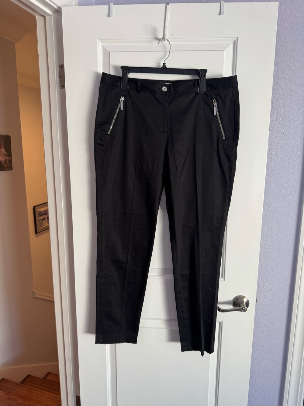 M KORS, blk, zippers, ankle, worn 1x